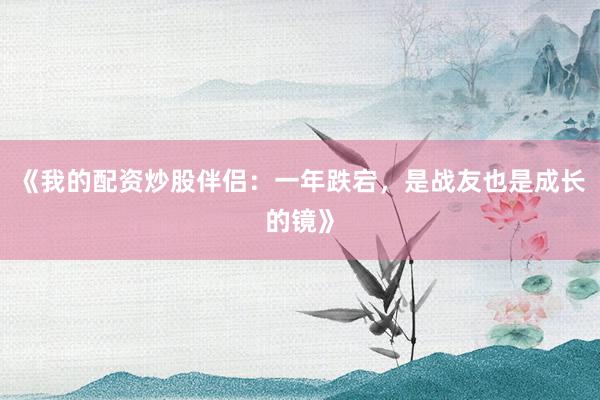 《我的配资炒股伴侣：一年跌宕，是战友也是成长的镜》
