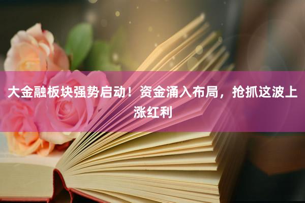 大金融板块强势启动！资金涌入布局，抢抓这波上涨红利